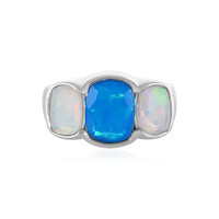 Zilveren ring met een Blauwe Ethiopische Opaal
