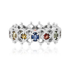 Zilveren ring met saffieren (Dallas Prince Designs)