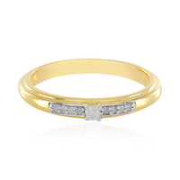 Zilveren ring met een I3 (J) Diamant