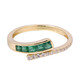 Gouden ring met AAA Zambia smaragden (CIRARI)