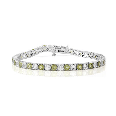 Zilveren armband met peridoots