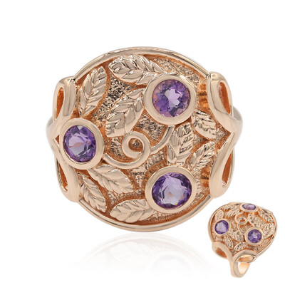 Zilveren ring met amethisten