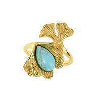 Zilveren ring met een turkoois