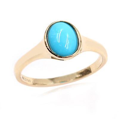 Gouden ring met een Sleeping Beauty Turkoois