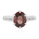 Zilveren ring met een roze zirkoon