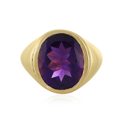 Zilveren ring met een Zambia-amethist