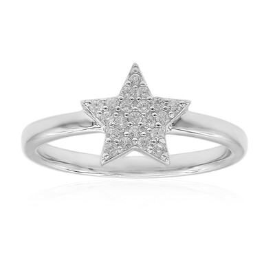 Zilveren ring met zirkonen