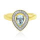Gouden ring met een Medina Aquamarijn