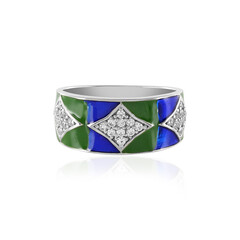 Zilveren ring met zirkonen