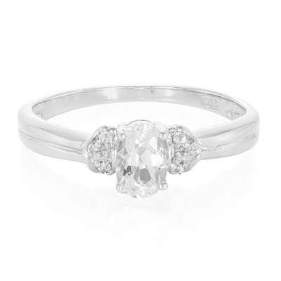 Zilveren ring met een Himalaya beril