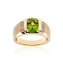 Gouden ring met een Dashine Peridoot (CIRARI)