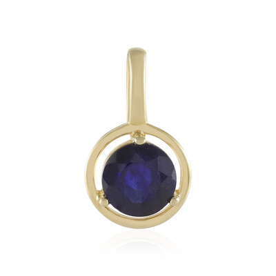 Zilveren hanger met een Madagaskar Blauwe Saffier