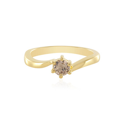 Zilveren ring met een I1 Bruine Diamant
