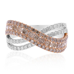 Gouden ring met SI Chocolade Diamanten (CIRARI)