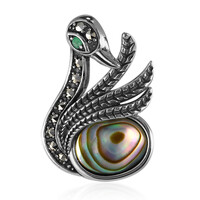Zilveren hanger met een Abalone schelp