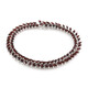 Zilveren armband met Mozambique granaten