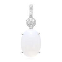 Zilveren hanger met een Turkse chalcedoon