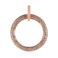 Gouden hanger met SI1 Argyle Rose De France Diamanten