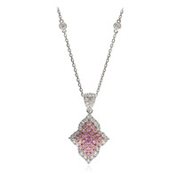 Gouden halsketting met een I1 Roze Diamant (CIRARI)