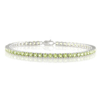 Zilveren armband met peridoots