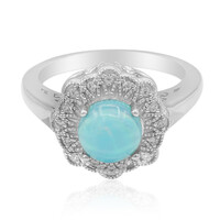 Zilveren ring met een Blauwe Ethiopische Opaal