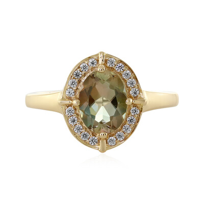 Gouden ring met een Oregon zonnesteen
