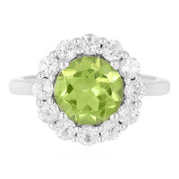 Zilveren ring met een peridoot