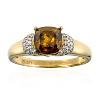 Gouden ring met een sfeen