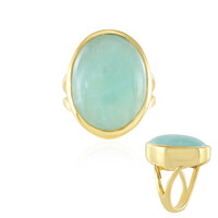 Zilveren ring met een amazoniet