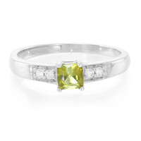 Zilveren ring met een toermalijn