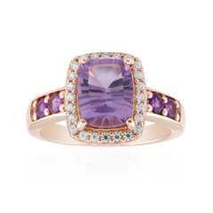 Zilveren ring met een amethist