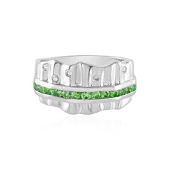 Zilveren ring met Tanzania Tsavorieten (de Melo)