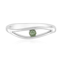 Zilveren ring met een Chroom apatiet