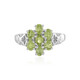 Zilveren ring met peridoots