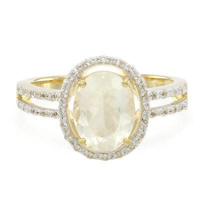 Zilveren ring met een Orthoklaas