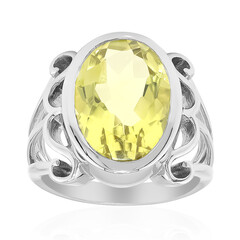 Zilveren ring met een Ouro Verde kwarts