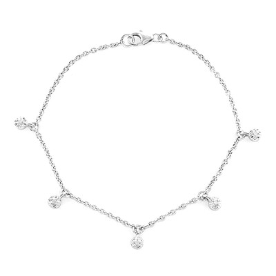 Zilveren armband met I2 (I) Diamanten