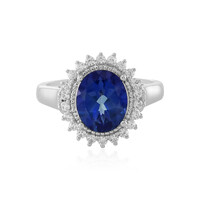 Zilveren ring met een Koningsblauwe Topaas