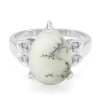 Zilveren ring met een dendrieten agaat