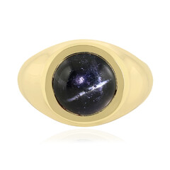Zilveren ring met een Indische Ster Diopsied