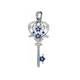 Gouden hanger met blauwe saffieren (Dallas Prince Designs)