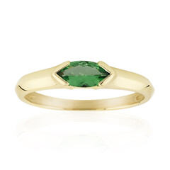 Gouden ring met een AAA Keniaanse tsavoriet
