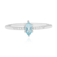 Zilveren ring met een Blauwe apatiet