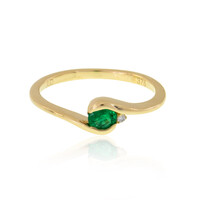 Gouden ring met een Columbiaanse smaragd