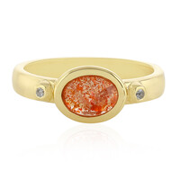 Zilveren ring met een zonnesteen