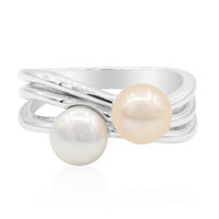Zilveren ring met zoetwater kweekparels (TPC)