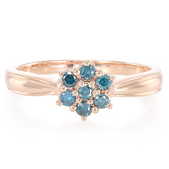 Zilveren ring met Fancy diamanten
