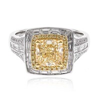 Gouden ring met een gele SI2 diamant (CIRARI)
