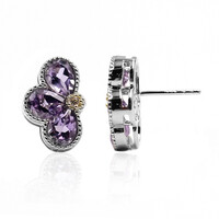 Zilveren oorbellen met lavendel amethisten (Dallas Prince Designs)