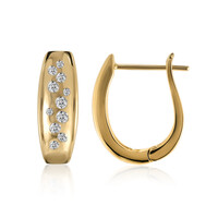 Gouden oorbellen met Diamanten SI1 (G)